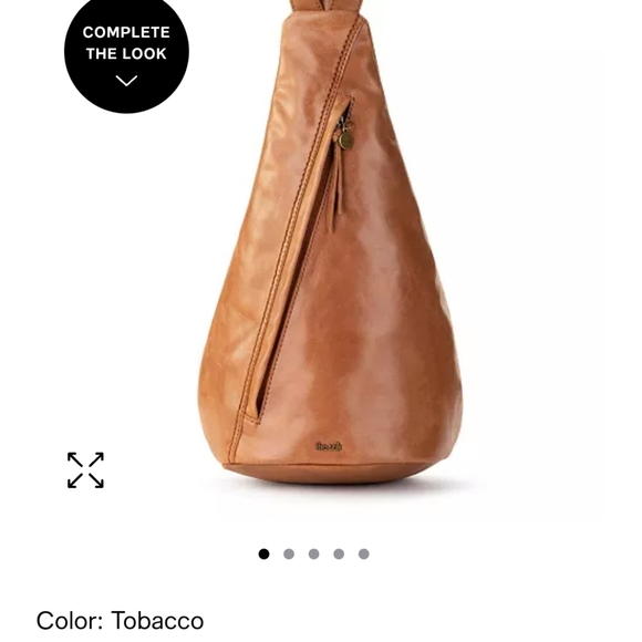 The Sak Leather and Canvas crossbody/sling bag. Carried once. - Picture 7 of 8